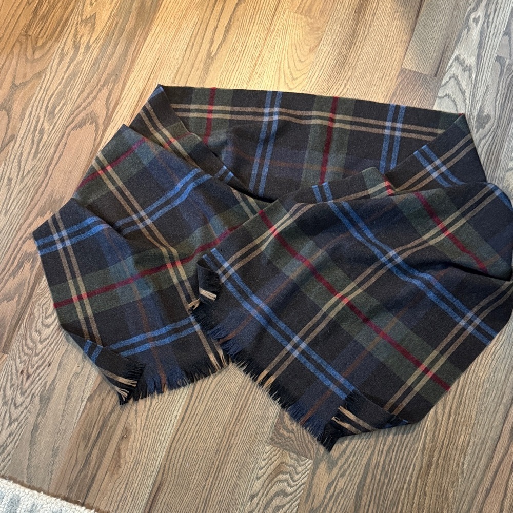 Plaid Wool Men's Scarf